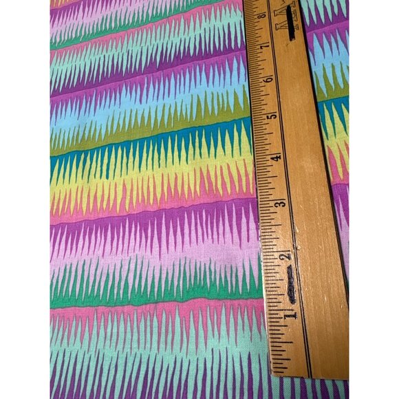 Kaffe Fassett Mirage Stripe Fabric 21" x 36" Colorful Cotton Material for Sewing - Picture 2 of 5